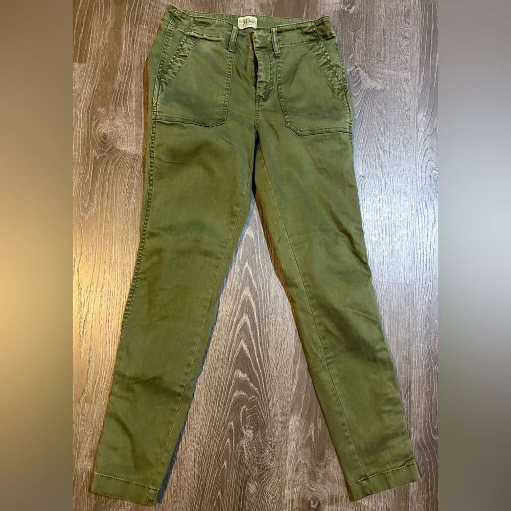 J. Crew Olive Straight Leg Pants